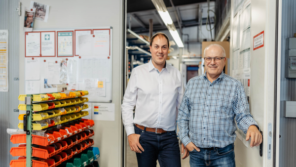 Karlheinz and Timo Fischer of FISCHER AUTOMATION